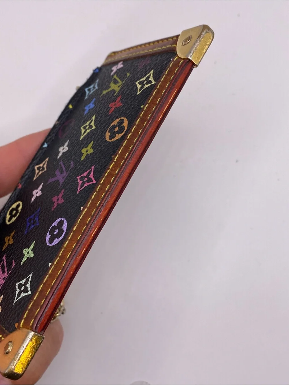 Louis Vuitton x Murakami Multicolor Noir Pouchette Cles